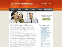 Tablet Screenshot of clevelandwebsitedesign.com